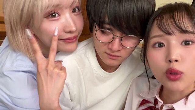 【春陽モカ＆新井リマ】入り浸りギャルのWま●こハーレム…陰キャ童貞中出しSEX骨抜き♡