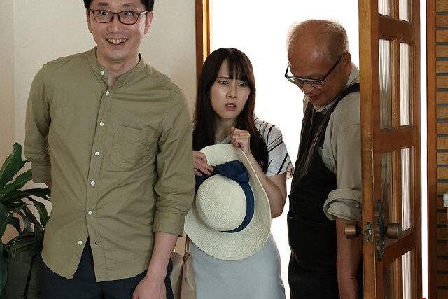 【野上しおり】寝取られ館で夫婦の性癖公開…部下パンチラ目撃から妻晒し輪姦中出しの禁断NTR♡